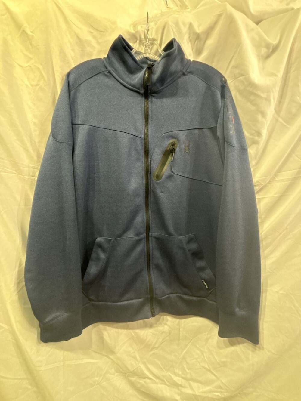Spyder Active Men's Full Zip Blue Technical Jacket Size XL